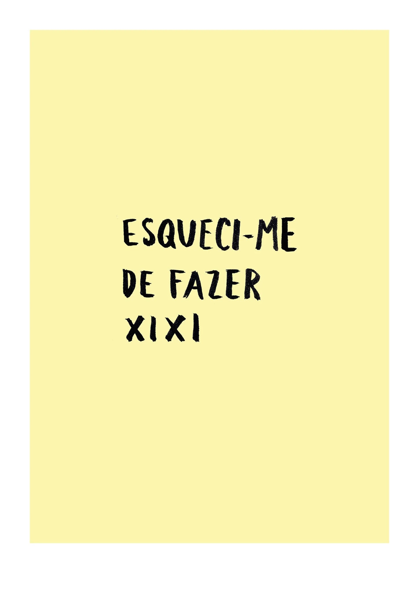 Esqueci-me de fazer xixi
