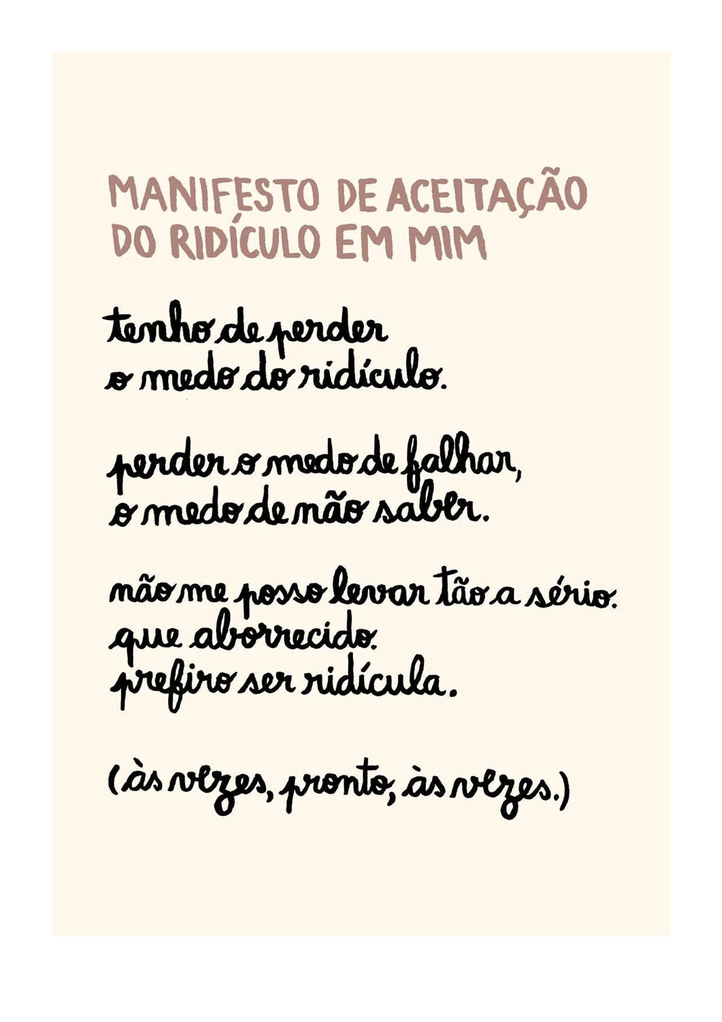 Manifesto do ridículo